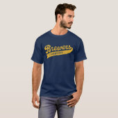 T-shirt Équipe de baseball Milwaukee Brewer (Devant entier)