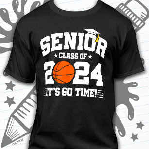 T-shirt Équipe de basket-ball Classe 2024 Graduation Senio
