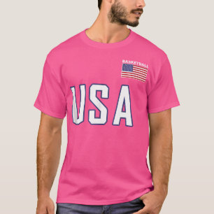 T-shirt Équipe de basket-ball de l'Usa Flag