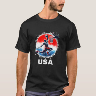 T-shirt Équipe de basket-ball Vêtements USA Équipe de bask