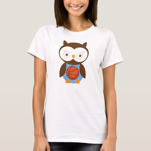 T-shirt Équipe de basket de hibou (Devant)