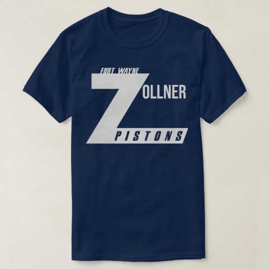 T-shirt Équipe de basketball de Fort Wayne Zollner Pistons (Design devant)