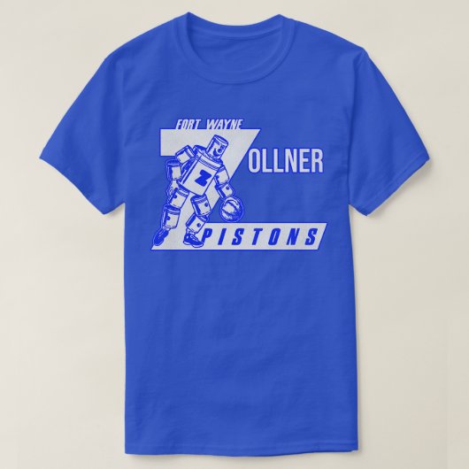 T-shirt Équipe de basketball de Fort Wayne Zollner Pistons (Design devant)
