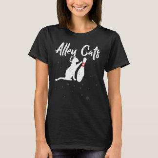 T-shirt Équipe de bastonnière de Alley Cat Bowler