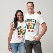 T-shirt ❤️ Équipe de bénévoles Typographie 👕 (Unisexe)