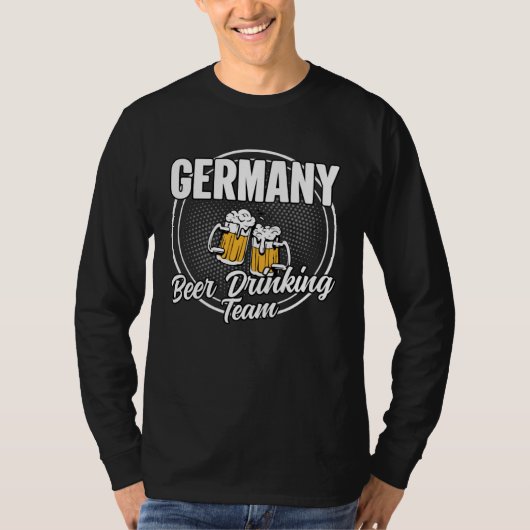 T-shirt Équipe de bière allemande Ale de l'équipe d'Allema (Devant)