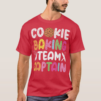 T-shirt Équipe de biscuits cuits cuits cuits capitaine Équ