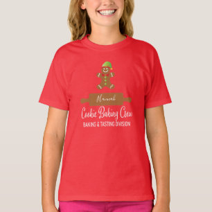 T-shirt Équipe de biscuits de Noël pour enfants bonhomme e