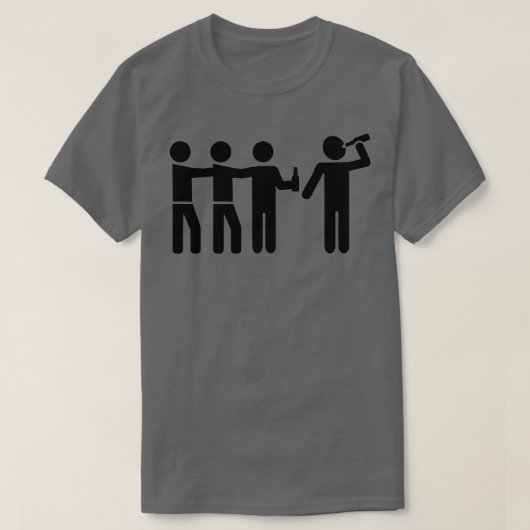 T-shirt Équipe de boisson (Design devant)
