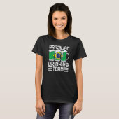 T-shirt Équipe de boisson brésilienne Brésil 1 (Devant entier)
