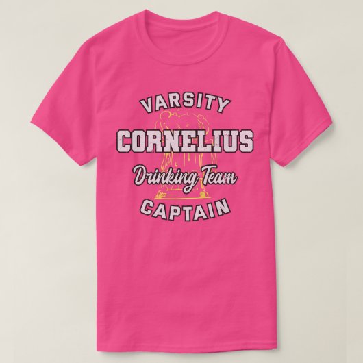 T-shirt Équipe de boisson Cornelius Capitaine Caroline du  (Design devant)