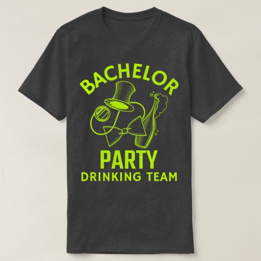 T-shirt Équipe de boisson d'enterrement de vie de garçon 3 (Design devant)