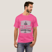 T-shirt Équipe de Boisson du camp de cerfs - Chasse amusan (Devant entier)