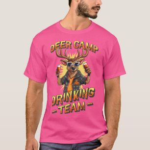 T-shirt Équipe de Boisson du camp de cerfs - Chasse amusan