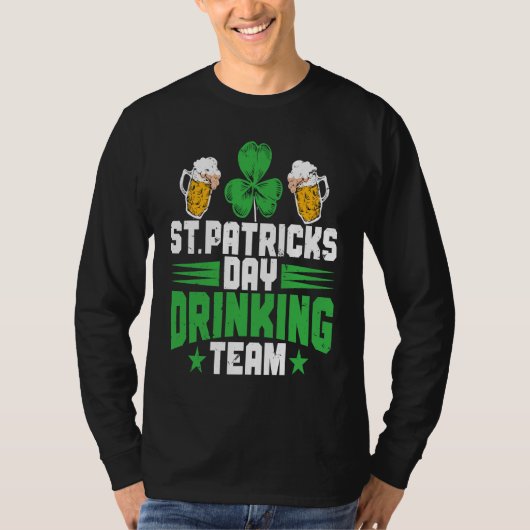 T-shirt Équipe de boisson irlandaise de la Saint-Patrick S (Devant)