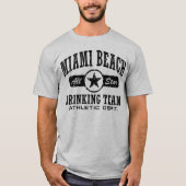 T-shirt Équipe de boisson Miami Beach (Devant)