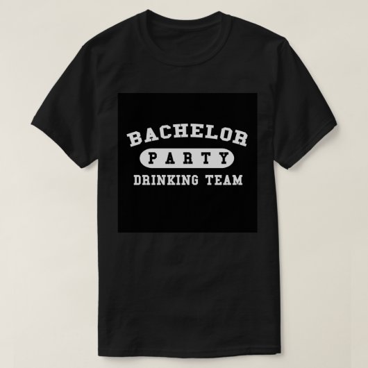T-shirt Équipe de boisson pour enterrement de vie de garço (Design devant)