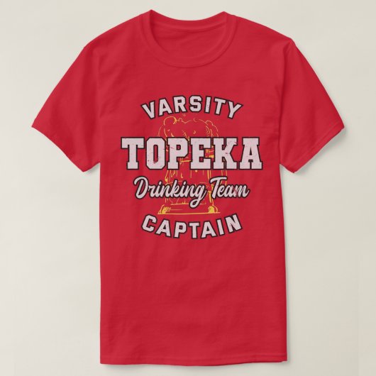 T-shirt Équipe de boisson Topeka Capitaine Kansas Beer Lov (Design devant)