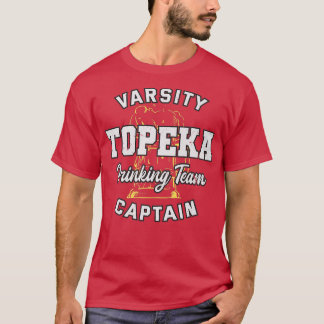 T-shirt Équipe de boisson Topeka Capitaine Kansas Beer Lov