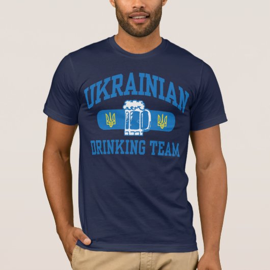 T-shirt Équipe de boisson ukrainienne (Devant)