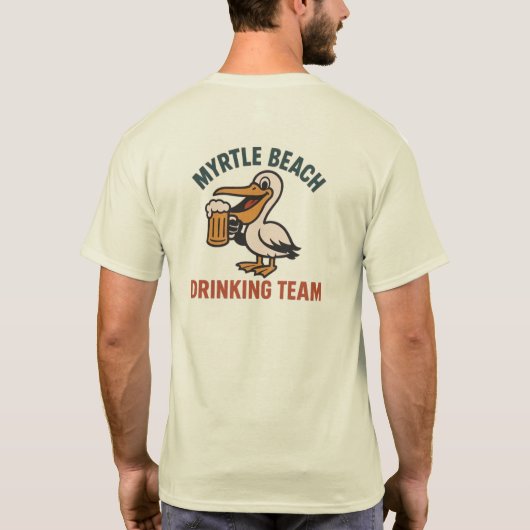 T-shirt Équipe De Boissons De Myrtle Beach (Dos)