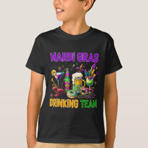 T-shirt Équipe de Boissons Mardi Gras Party Mardi Gras Par