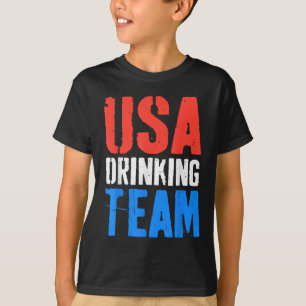 T-shirt Équipe De Boissons Usa Chemise Hommes Drôle 4 Juil