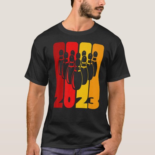 T-shirt Équipe de bowling et de bowling de bowling 2023 Au (Devant)