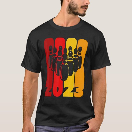 T-shirt Équipe de bowling et de bowling de bowling 2023 Au (Devant)