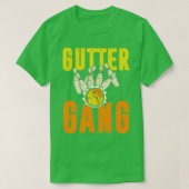 T-shirt Équipe de Bowling Gutter Gang (Design devant)
