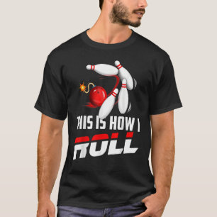 T-shirt Équipe De Bowling Hommes Femmes Enfants C'Est Comm