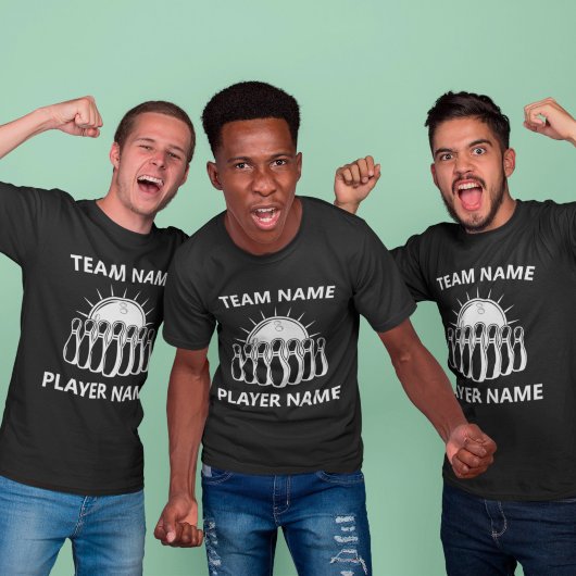 T-shirt Équipe de bowling personnalisée