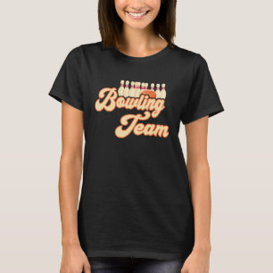 T-shirt Équipe de Bowling Strike Bowling Pins Bowler Ba