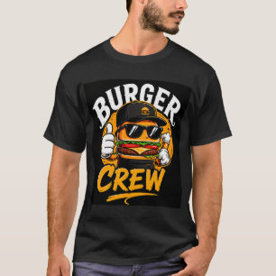 T-shirt Équipe de Burger Crew Créative Restaurant Cuisine