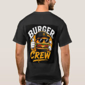 T-shirt Équipe de Burger Crew Créative Restaurant Cuisine (Dos)