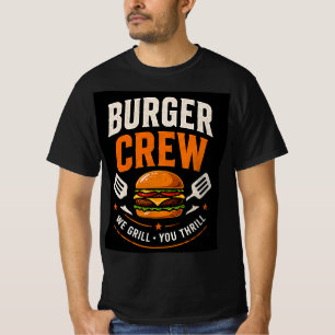 T-shirt 🍔 Équipe de Burger Crew Restaurant Personnel de r