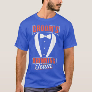 T-shirt Équipe de buveurs de mariés hommes enterrement de 
