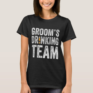 T-shirt Équipe de buveurs drôle du marié garçons d'honneur