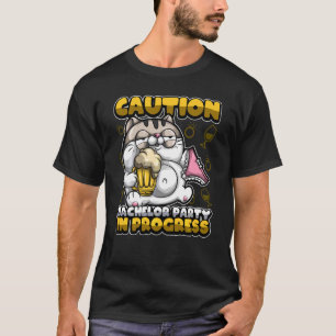 T-shirt Équipe de buveurs du marié en enterrement de vie d