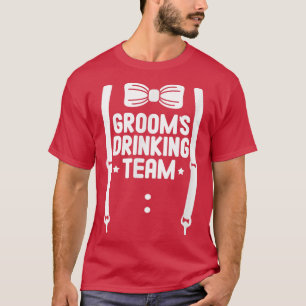 T-shirt Équipe de buveurs du marié hommes marié garçons d'