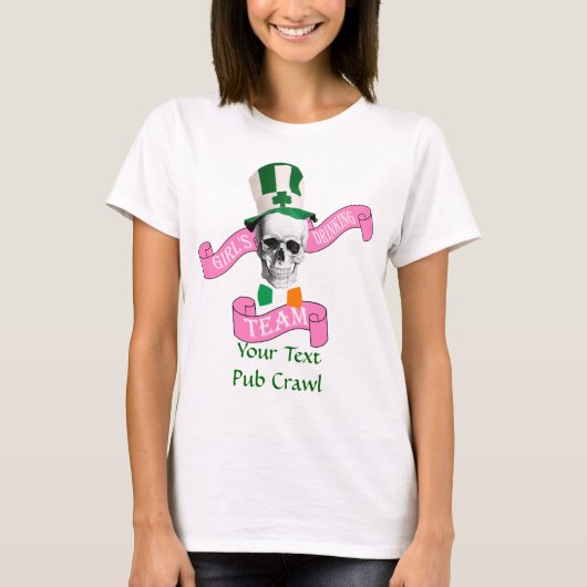 T-shirt Équipe de buveurs St Patrick's day (Devant)