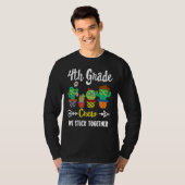 T-shirt Équipe de Cactus de 4e année Équipe d'enseignants (Devant entier)