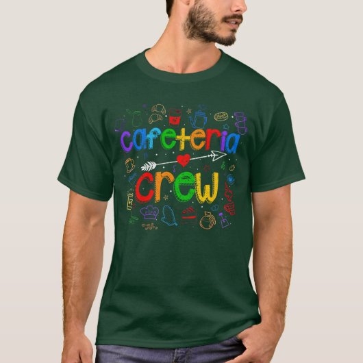 T-shirt Équipe de cafétéria Équipe de dames de déjeuner Ro (Devant)