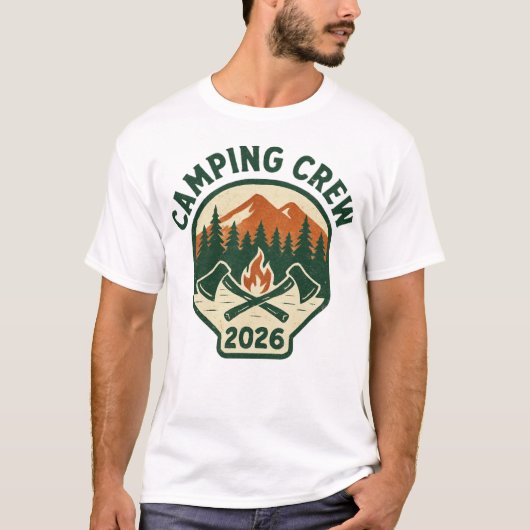 T-shirt Équipe de camping 2026 (Devant)