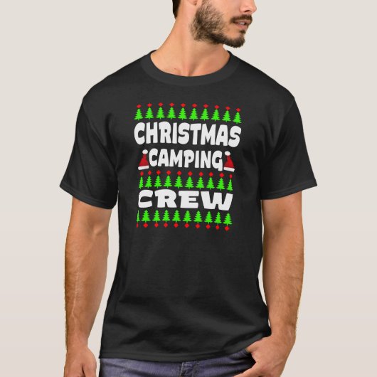 T-shirt Équipe de camping de Noël-22445 (Devant)