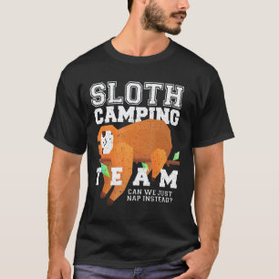 T-shirt Équipe de camping de paresseux cadeau drôle de cam