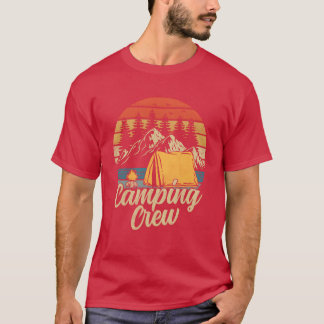 T-shirt Équipe de camping Groupe de camping Vacances famil