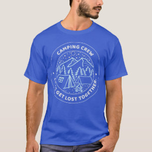 T-shirt équipe de camping, perdons-nous ensemble