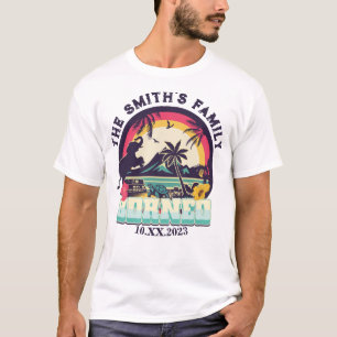 T-shirt Équipe de camping personnalisée en accord avec la