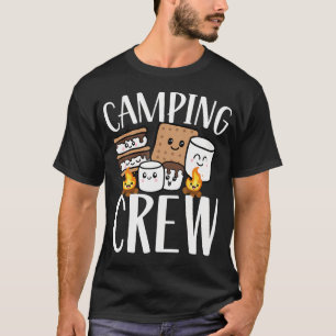T-shirt Équipe de camping Smore Feu de camp Groupe Équipe